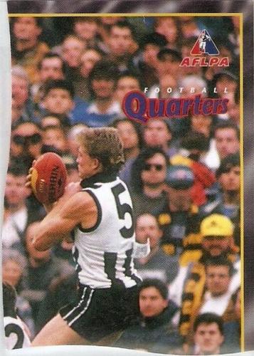 1995 Bewick Enterprises AFLPA Football Quarters #24 Nathan Buckley Back